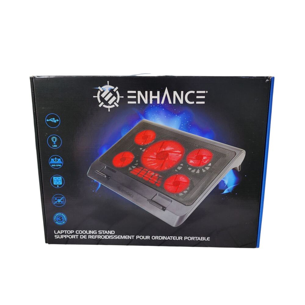 ENHANCE GX-C1 Gaming LED Laptop Cooling Stand Electronic